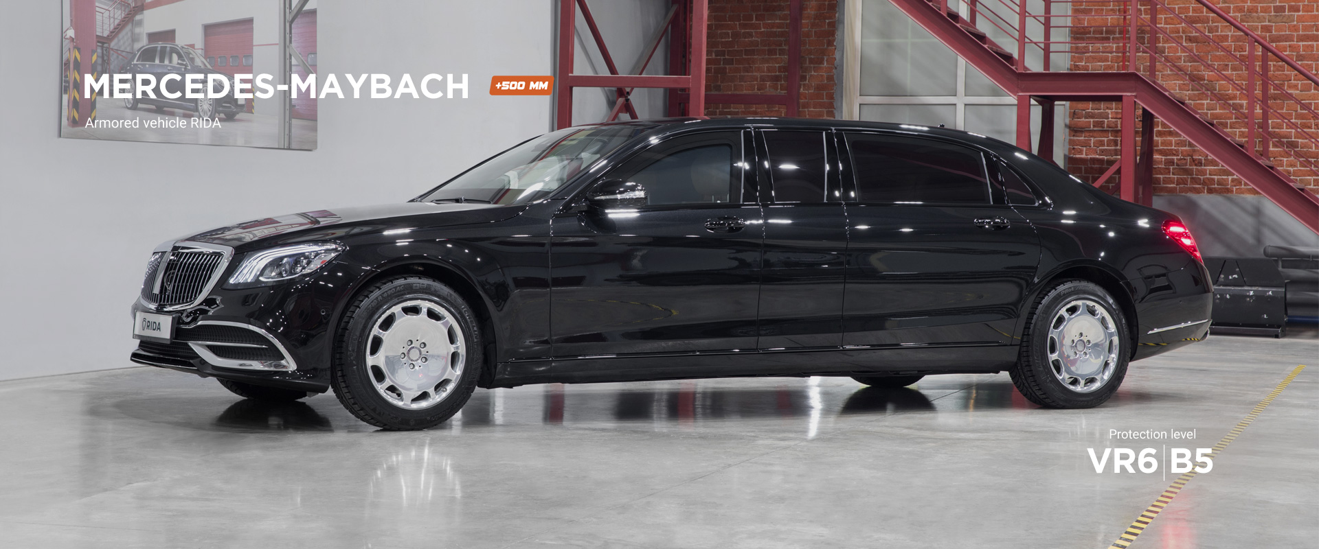 Stretched and armored car RIDA